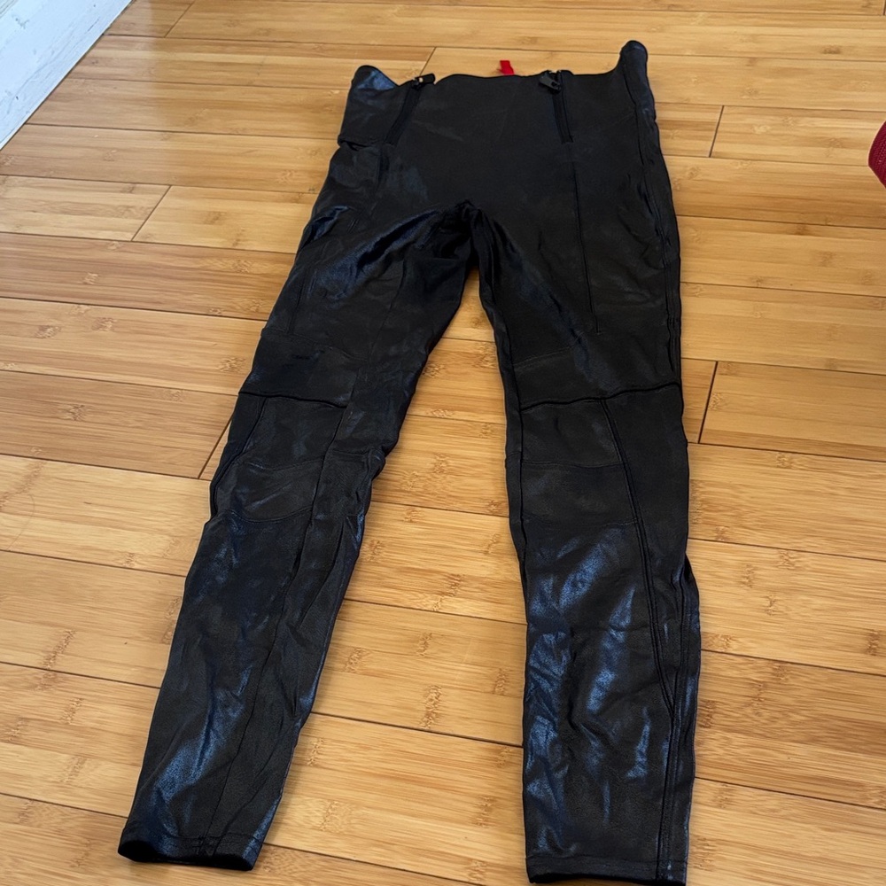 Spanx Black Leather Pants